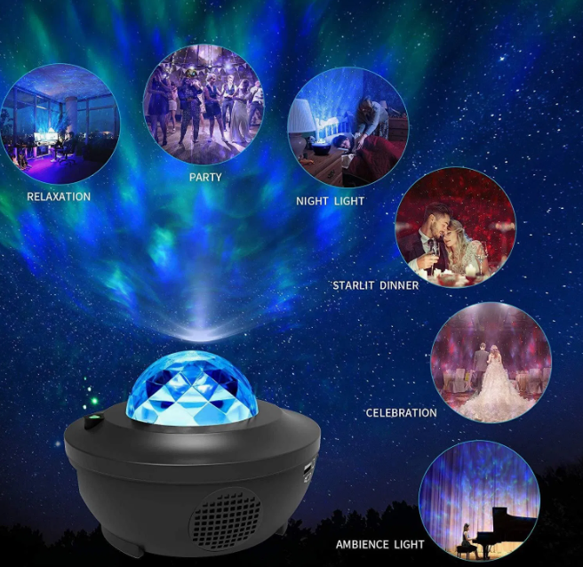 LED Starry Sky Projector with Music & Remote