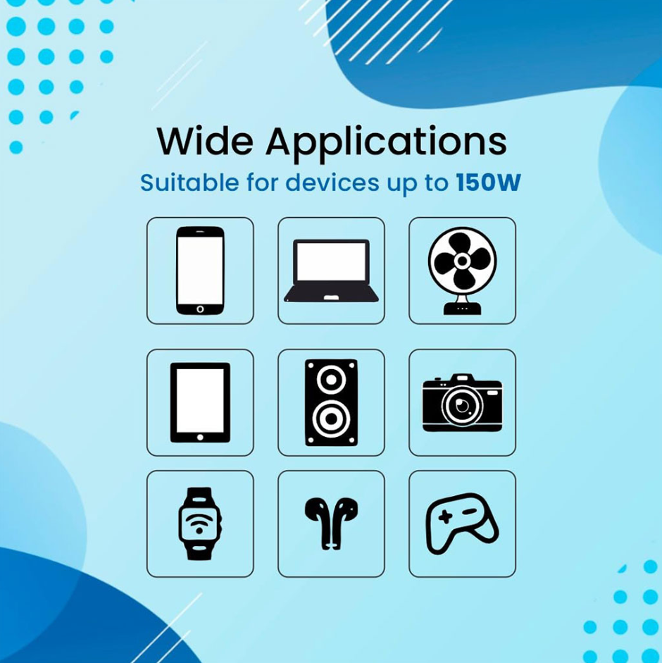 Multifunction Car Charger 150W